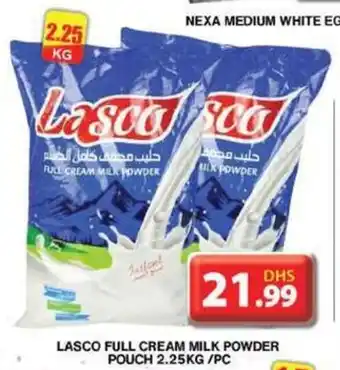 Grand Hyper Market LASCO FULL CREAM MILK POWDER POUCH 2.25KG/PC offer