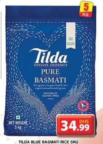 Grand Hyper Market TILDA BLUE BASMATI RICE 5KG offer