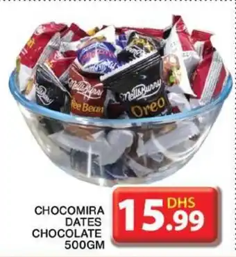 Grand Hyper Market CHOCOMIRA DATES CHOCOLATE 500GM offer