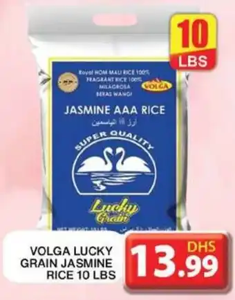 Grand Hyper Market VOLGA LUCKY GRAIN JASMINE RICE 10 LBS offer