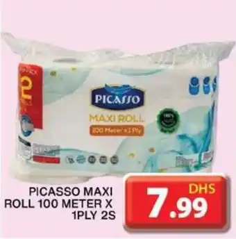 Grand Hyper Market PICASSO MAXI ROLL 100 METER X 1PLY 2S offer