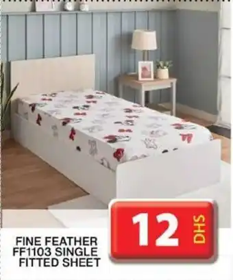 Grand Hyper Market FINE FEATHER FF1103 SINGLE FITTED SHEET offer