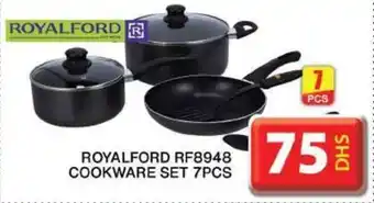 Grand Hyper Market ROYALFORD COOKWARE SET 7PCS offer