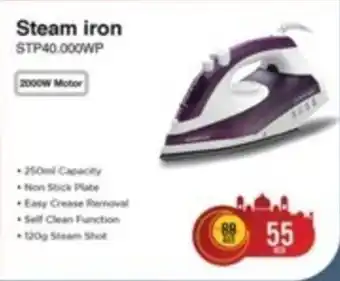 Safari Hypermarket Steam iron STP40.000WP offer