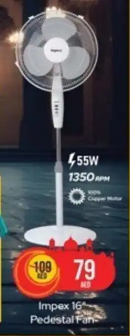 Safari Hypermarket Impex 16" Pedestal Fan offer