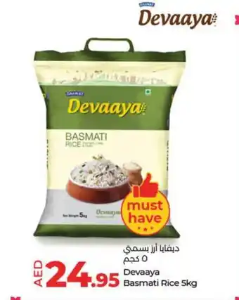 LuLu Express Devaaya Basmati Rice 5kg offer