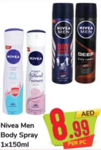 Day To Day Nivea Men Body Spray 1x150ml offer