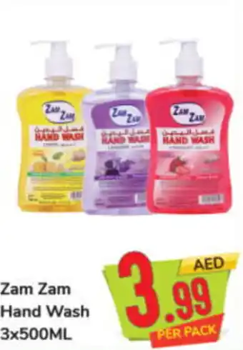 Day To Day Zam Zam Hand Wash 3x500ML offer