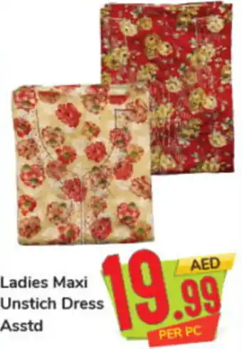 Day To Day Ladies Maxi Unstich Dress offer