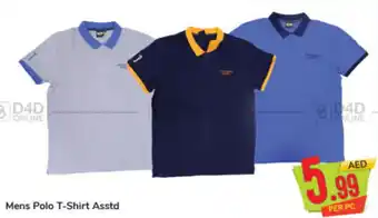 Day To Day Mens Polo T-Shirt Asstd offer