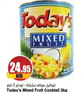 Almaya supermarket Today's Mixed Fruit Cocktail 3kg offer