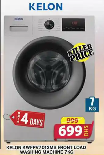 Grand Hyper Market KELON KWFPV7012MS FRONT LOAD WASHING MACHINE 7KG offer