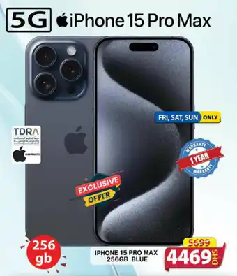 Grand Hyper Market IPHONE 15 PRO MAX 256GB BLUE offer