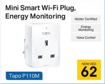 Jumbo Mini Smart Wi-Fi Plug Energy Monitoring Tapo P110M offer