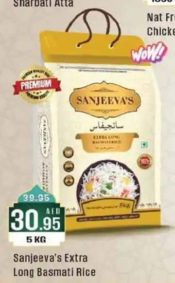 West Zone Supermarket Sanjeeva's Extra Long Basmati Rice 5kg offer