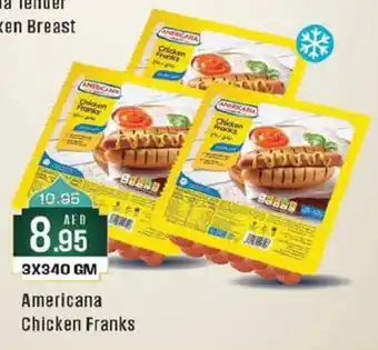 West Zone Supermarket Americana Chicken Franks 3X340 GM offer