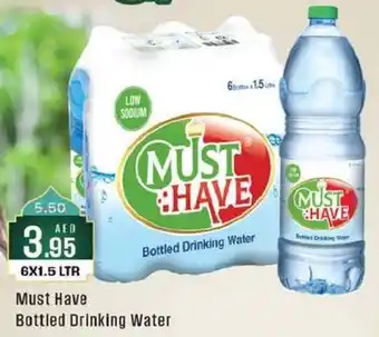West Zone Supermarket Must Have Bottled Drinking Water 6X1.5 LTR offer