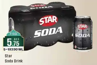 West Zone Supermarket Star Soda Drink 5+1X330 ML offer