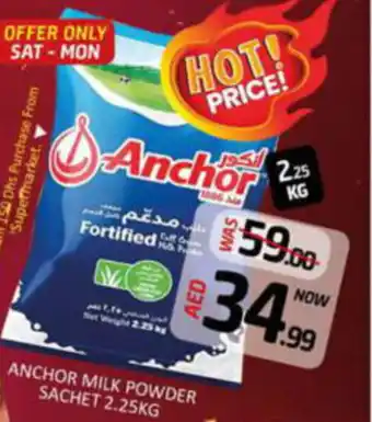 Al Madina Hypermarket ANCHOR MILK POWDER SACHET 2.25KG offer