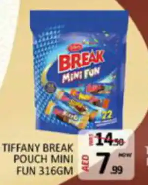 Al Madina Hypermarket TIFFANY BREAK POUCH MINI FUN 316GM offer