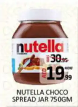 Al Madina Hypermarket NUTELLA CHOCO SPREAD JAR 750GM offer