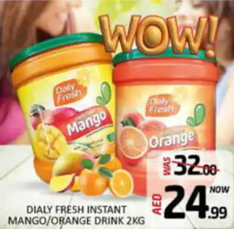 Al Madina Hypermarket DIALY FRESH INSTANT MANGO ORANGE DRINK 2KG offer