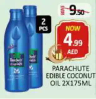 Al Madina Hypermarket PARACHUTE EDIBLE COCONUT OIL 2X175ML offer