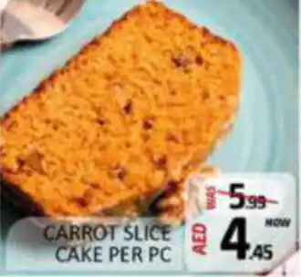 Al Madina Hypermarket CARROT SLICECAKE PER PC offer