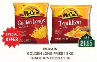 West Zone Supermarket MCCAIN GOLDEN LONG FRIES 1.5KG TRADITION FRIES 1.5KG offer