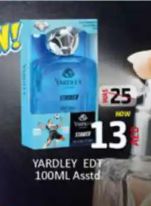 Al Madina Hypermarket YARDLEY EDT 100ML Asstd offer