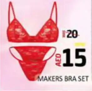 Al Madina Hypermarket MAKERS BRA SET offer