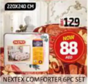 Al Madina Hypermarket NEXTEX COMFORTER 6PC SET offer