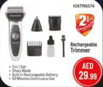 Al Madina Hypermarket Rechargeable Trimmer offer