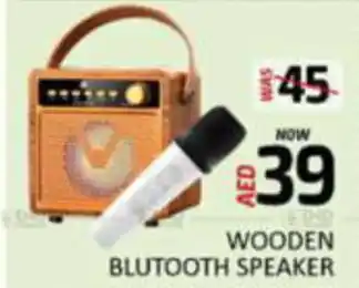 Al Madina Hypermarket WOODEN BLUTOOTH SPEAKER offer