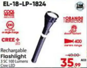 Al Madina Hypermarket Rechargable Flashlight offer