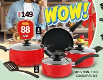 Al Madina Hypermarket 8PCS NON STICK COOKWARE SET offer