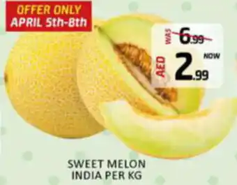 Al Madina Hypermarket SWEET MELON INDIA PER KG offer
