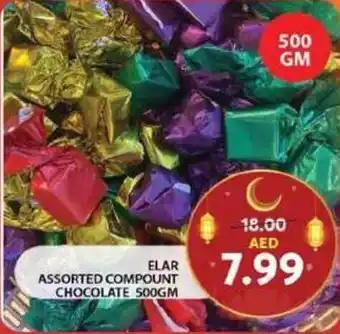 Grand Hyper Market ELAR ASSORTED COMPOUNT CHOCOLATE 500GM offer