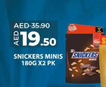 Lulu Hypermarket SNICKERS MINIS 180G X2 PK offer