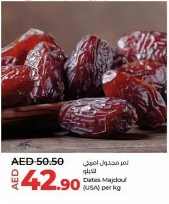 Lulu Hypermarket Dates Majdoul USA per kg offer