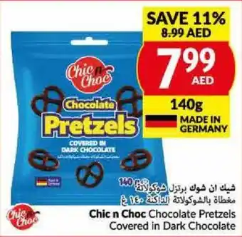 Viva Chic n Choc Chocolate Pretzels Covered in Dark Chocolate offer