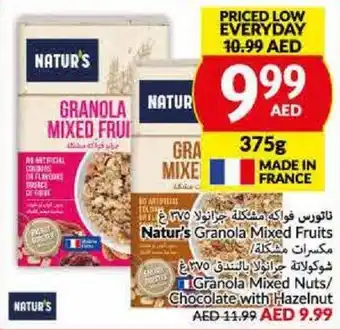 Viva Natur's Granola Mixed Fruits Granola Mixed Nuts Chocolate with Hazelnut 375G offer