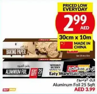 Viva Eaty Ware Baking Paper Aluminum Foil 25 Sqft 30cm 10m offer