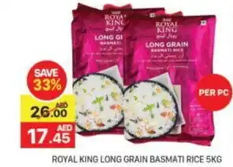 Al Madina ROYAL KING LONG GRAIN BASMATI RICE 5KG offer