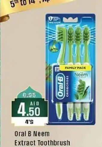 West Zone Supermarket Oral B Neem Extract Toothbrush offer