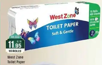 West Zone Supermarket West Zone Toilet Paper offer
