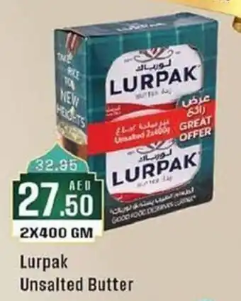 West Zone Supermarket Lurpak Unsalted Butter 2X400 GM offer