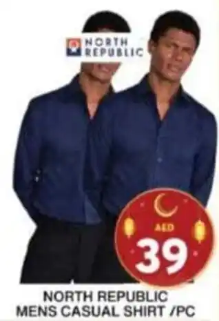 Grand Hyper Market NORTH REPUBLIC MENS CASUAL SHIRT/PC offer