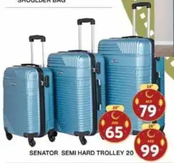 Grand Hyper Market SENATOR SEMI HARD TROLLEY 20" offer