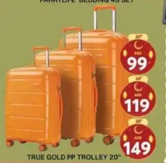 Grand Hyper Market TRUE GOLD PP TROLLEY 20" offer